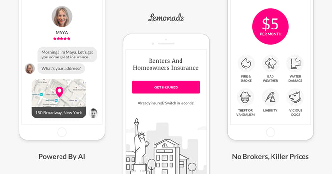 Lemonade’s disruptive offer for renters and homeowners