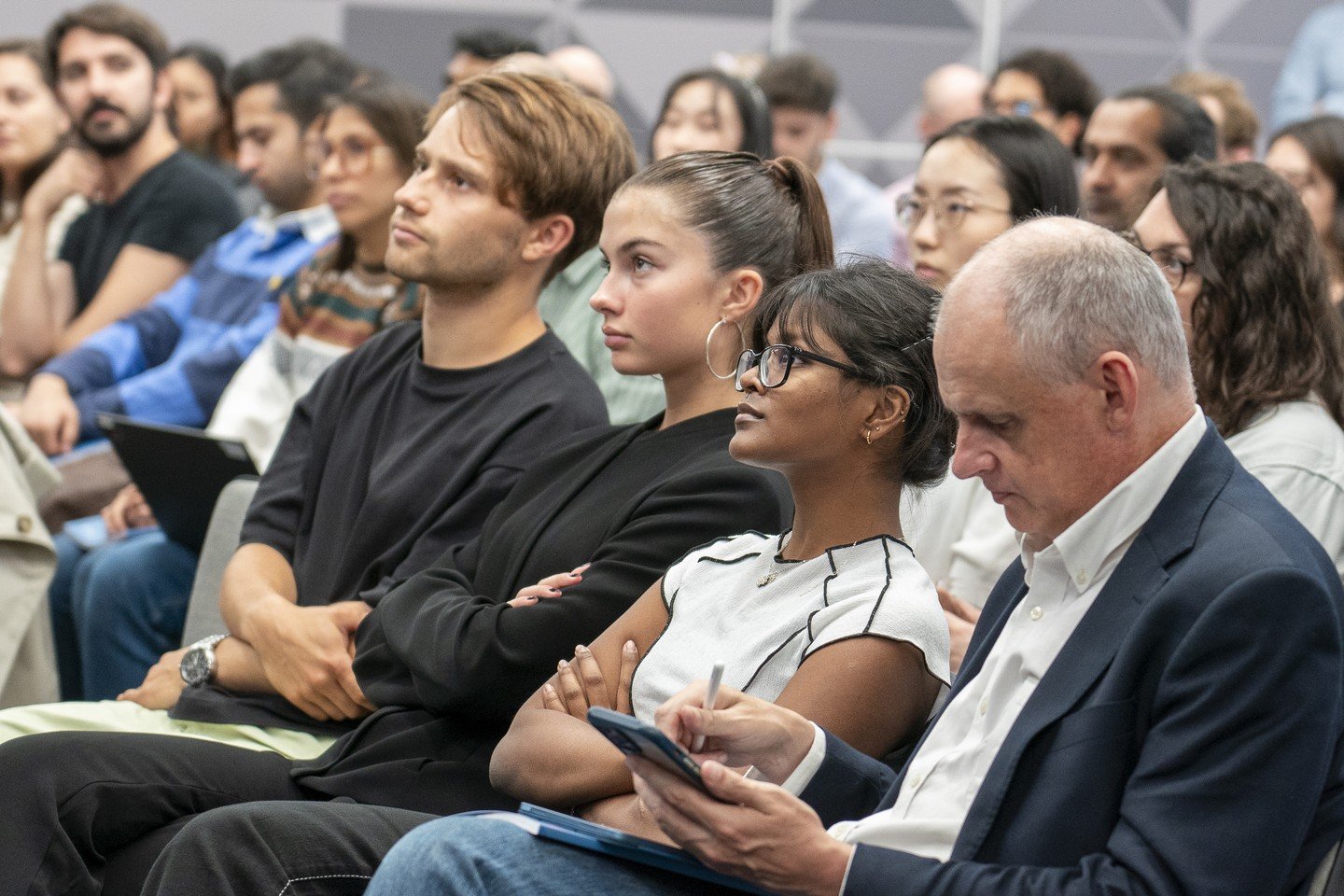 In-person audience for the launch event at The Financial Times’ office (Bracken House, London).